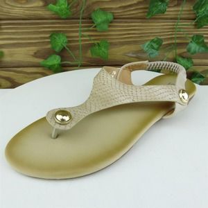 Siketu‎ Women Thong Shoes Brown Synthetic Pull On Size 39 Medium (B, M)